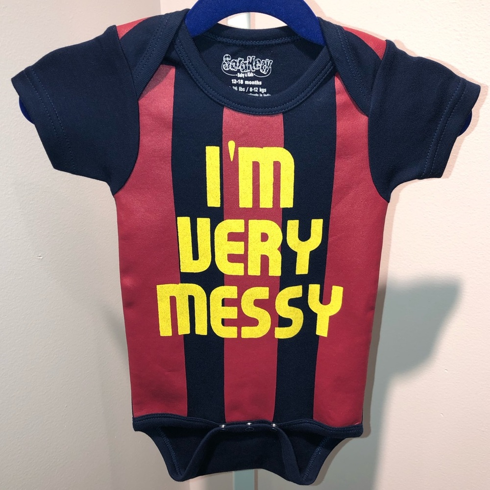 I’m Very Messy baby onesie